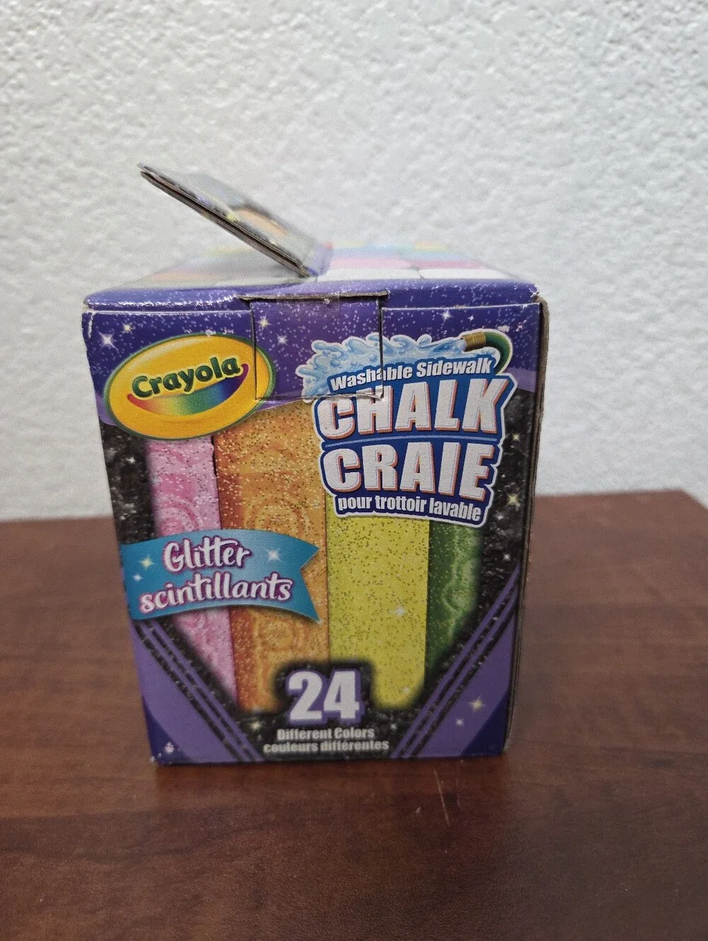 Crayola Glitter Washable Sidewalk Chalk - Multicolor Set NIB